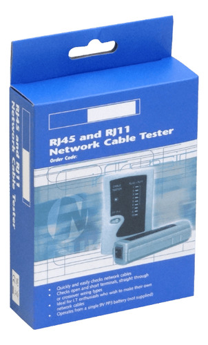 Tester Rj45 Req-bat9v Rj11 Rj12 Rj14 Rj25 8p8c 6c6c 6p4c 6p2
