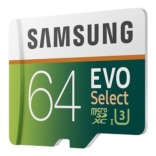 Memoria Samsung Evo Select Micro Sd Xc 64gb 100mb/s Clase 4k