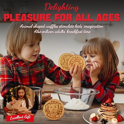 Mini Waffle Maker 6 En 1 Con Placas Removibles, Mini Waffle
