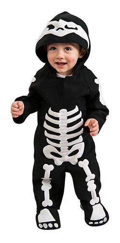 Disfraz Para Niño Esqueleto Talla 1-2 Años Halloween 