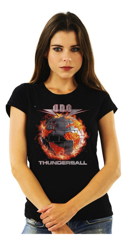 Polera Mujer Udo Thunderball Metal Impresión Directa