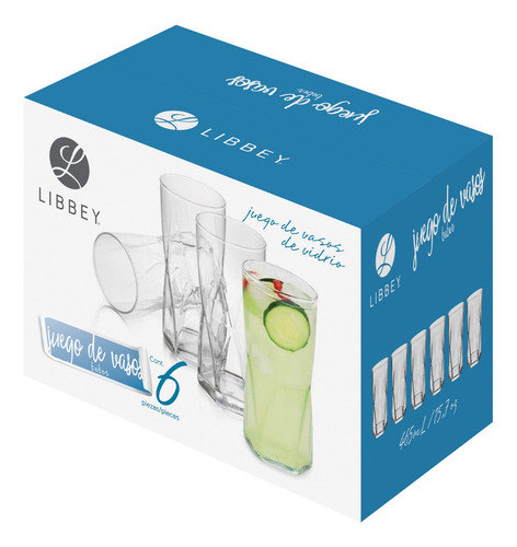 Set 6 Vasos Rombus 465 Ml