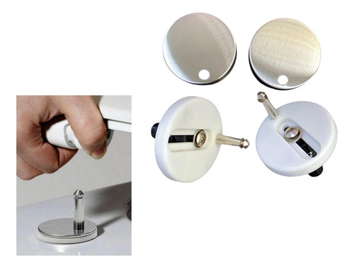 2 X 2x Fijaciones De Bisagra Para Asiento De Inodoro,