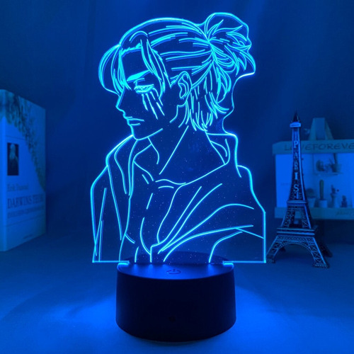 3d Led Anime Lámpara De Ataque En Titan 4 Armin Arlert Figur