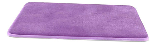 Alfombra De Baño De Espuma De Memoria Suave, Morado 40x60cm