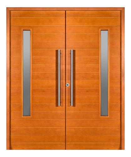 Portón Puerta Doble Madera Oblak 2338 Paño Para Vidrio 160cm