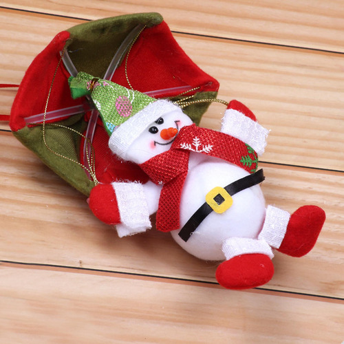 Paracaídas Papá Noel Decoración Navideña Árbol De