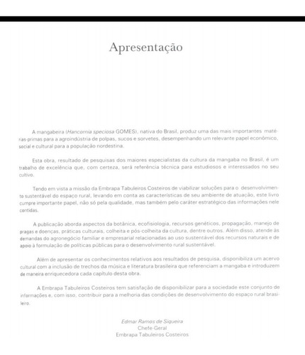 Livro A Cultura Da Mangaba (253 Paginas)