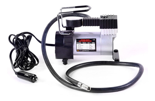 Imagen 2 de 4 de Compresor Para Auto 12v 120psi 35lt/min Portátil Con Manometro Incluye 3 Picos