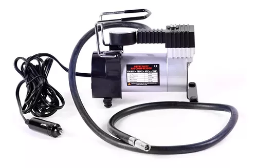 Compresor de aire portátil universal para coche de 12 V con manómetro  digital y luz, negro, HS-06.325