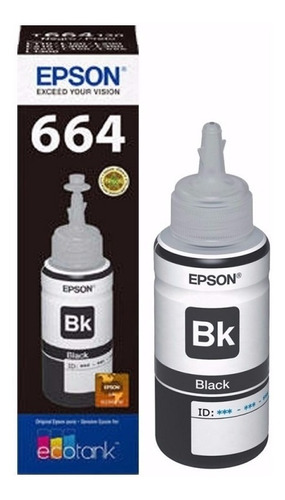 Tinta Inkjet Maxiprint Epson T664 Negra 70 Ml.