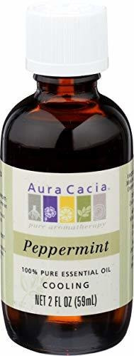 Aromaterapia Aceites - Aura Cacia, Aceite De Menta Esencial,