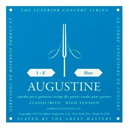 Imagen 1 de 1 de Encordado Augustine Blue Label Tension Alta Cuerdas Criolla