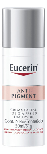 Creme Clareador Facial Dia Fps30 Eucerin Anti Pigment 50ml Todo Tipo De Pele Dia