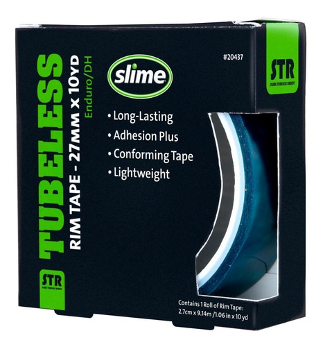 Cinta Para Llanta Bicicleta Rim Tape Slime 27mm X 9,1 M