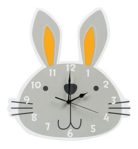Reloj De Pared Trend Lab Bunny, Gris