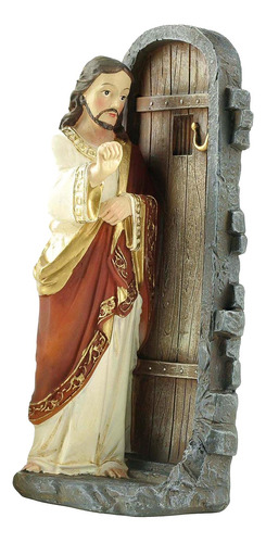5 Pulgadas Navidad Jesús Llamando A La Puerta Estatua