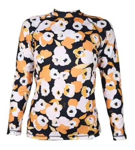 Remera Manga Larga Surf Proteccion Uv Mujer Agua Premium