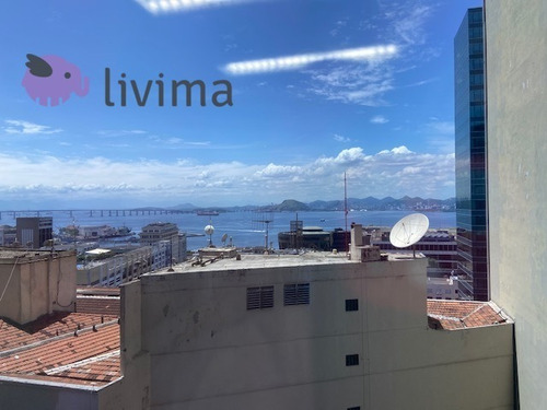 Imagem 1 de 18 de Sala Comercial Para Alugar Na Avenida Rio Branco 181, Centro, Rio De Janeiro - Rj - Liv-3965