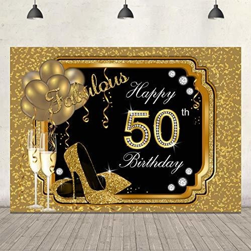 Happy 50th Birthday Fondo Para Foto 50 Cumpleaño Dama 7