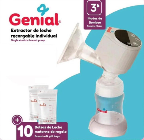 Extractor Leche Individual Pantalla Tactil Electrico Materna