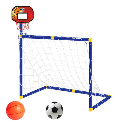 Juguete Combinado De Aro De Baloncesto Y Portería De Rojo