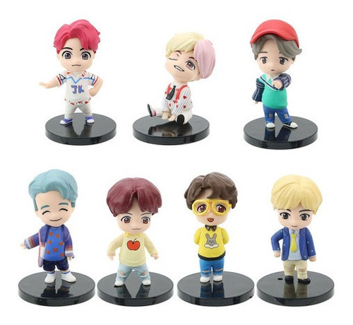 7 Unids/set K-pop Bts Bangtan Boys Figuras Colección Regalo