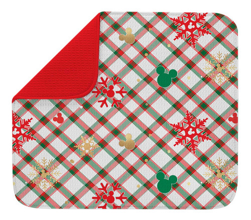 Tapete Navidad Absorbente Para Secado Mickey Mouse Ancho 45 cm Color Multicolor Largo 40 cm