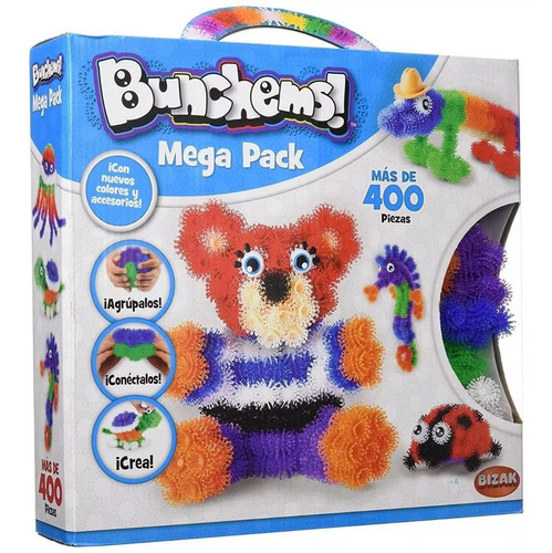 Imagen 1 de 7 de Bunchems 400 Pompones Magicos Abrojos Original Spin Master