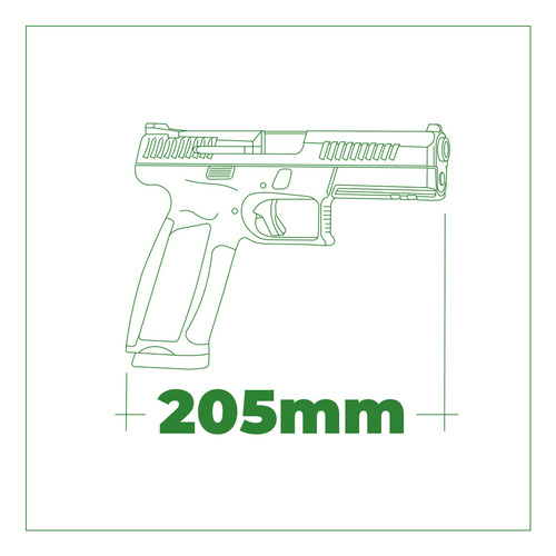 Imagen 9 de 9 de Pistola Asg Cz P-09 + Balines 4.5mm + Co2 + Blanco (combo 6)