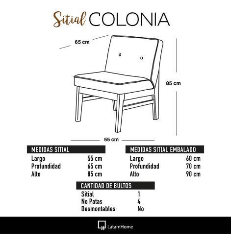 Sitial Colonia Pu - Latam Home
