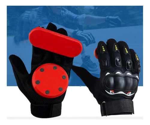 . Longboard Slide Guantes Con Slider Puck Skate Guantes