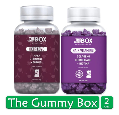 Imagen 1 de 7 de The Gummy Box Deep Love + Hair Vitamins Colageno