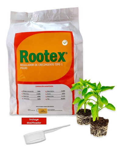 Rootex Enraizador Plantas Esquejes, Hortalizas, Frutales 1kg