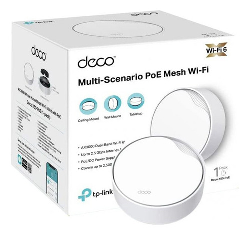 Sistema Wifi Mesh Tp-link Deco X50 Wifi 6 Poe Ax3000 Kit 1