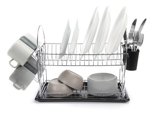 Imagen 3 de 10 de Escurridor De Platos Seca Platos Inoxidable Secador Bandeja