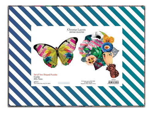2 Puzzles Con Forma 850pcs Christian Lacroix Mudpuppy