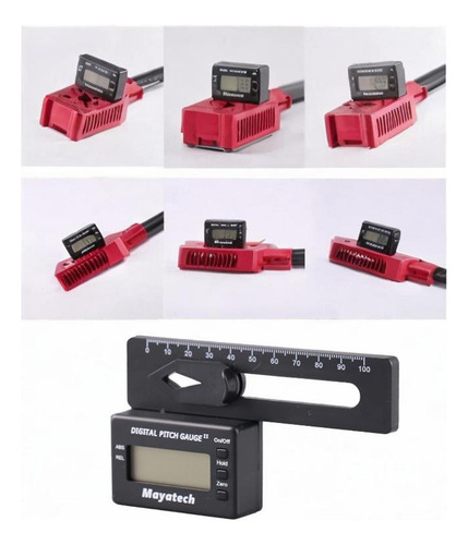 Medidor De Passo Digital Para Helicóptero Rc, Destacável,