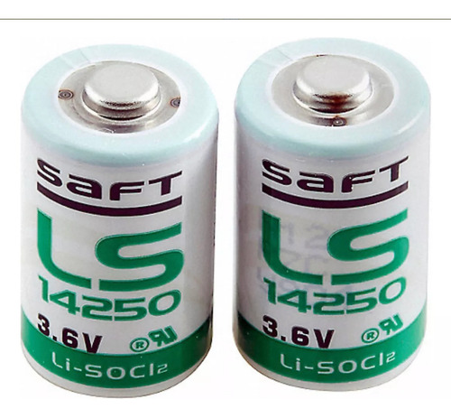 Pila Ls14250 Li-socl2 3.6v 1.2a Litio 2 Pza Remplazo 2