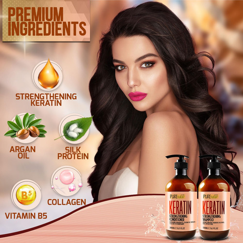 Conjunto De Shampoo E Condicionador De Queratina - Tratament
