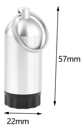 Fw Mini Tanque Buceo Con 12 Juntas Tóricas Cilindro Plata