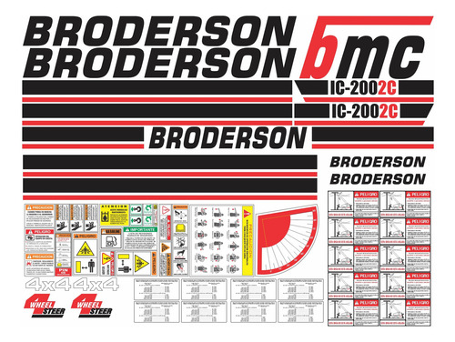 Calcomanías Broderson 1c-200-2c Con Preventivos Originales