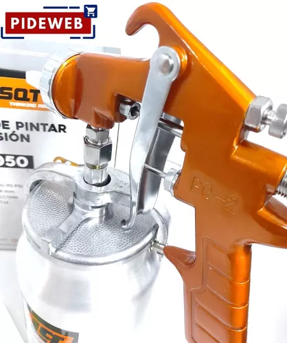 Pistola Para Pintar Pico Metalico P/ Compresor Succion 1l