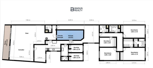 Departamento De 5 Ambientes Con Dependencia De Servicio, Cochera Y Baulera En Venta En Recoleta