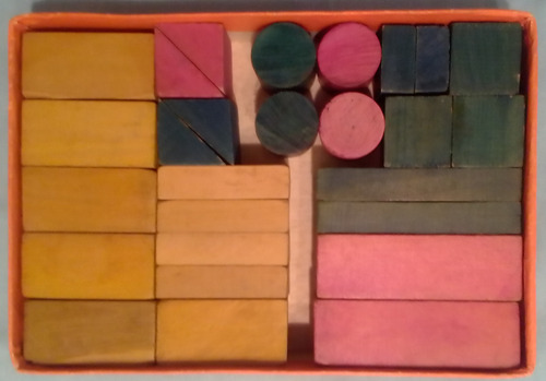 Juego De Maderitas Construccion Di-se-dam. Didactico 27 Construcción (Usado)