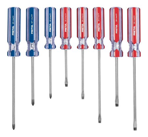 Juego Desarmadores Pvc 3/16 Y 1/4 Plano Cruz Magnetico 20213