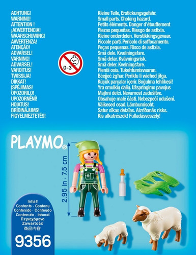 Imagen 3 de 8 de Playmobil Special Plus 9356 Granjera Con Ovejas Ink Educando