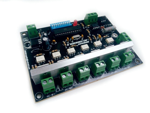 Placa Dimmer Dmx 512 Ac 6 Canais - Cliente
