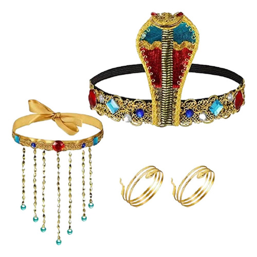 3 X 4 Pçs Acessórios De Traje Egípcio Bandana Egípcio