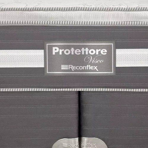 Imagem 4 de 6 de Cama Reconflex Box Protettore Tradiconal Miracoil 72x138x188